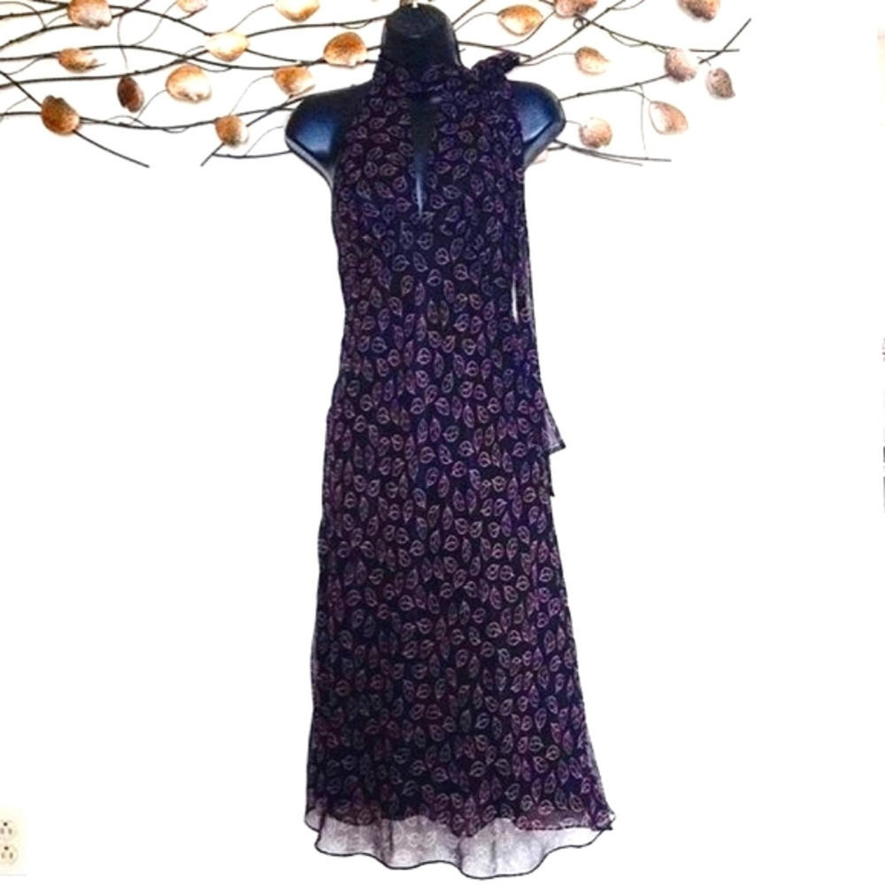 LAUNDRY by Shelli Segal - Vintage Silk Lined Halter Dress